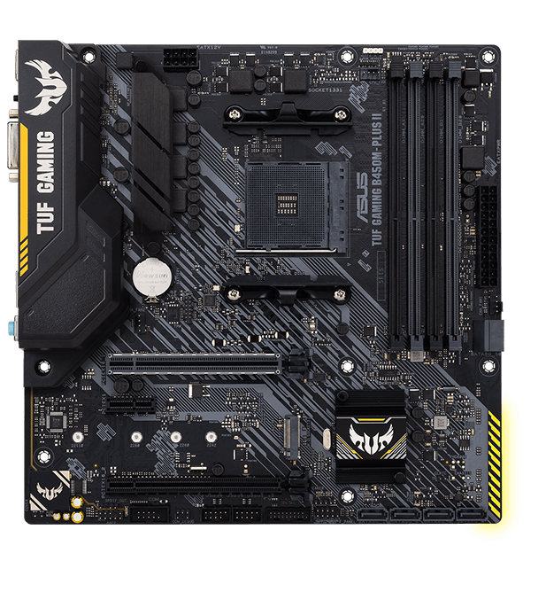 Placa Mãe ASUS TUF B450M-PLUS II - AM4 DDR4 mATX